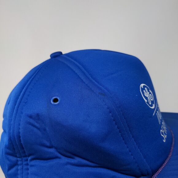 GE Indianapolis Service Center Snapback Rope Hat Blue OSFA Vent Holes - Picture 5 of 9